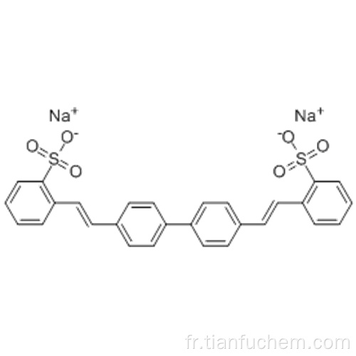 Acide benzènesulfonique, sel de sodium 2,2 &#39;- ([1,1&#39;-biphényl] -4,4&#39;-diyldi-2,1-éthénediyl) bis (1: 2) CAS 27344-41-8